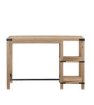 Walker Edison - Modern Farmhouse Metal and Wood Desk - White Oak