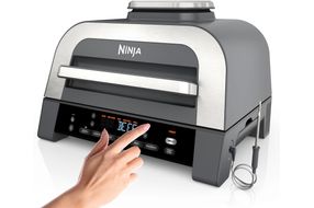 Ninja - Foodi Smart XL 6-in-1 Countertop Indoor Grill with Smart Cook System, 4-quart Air Fryer - D