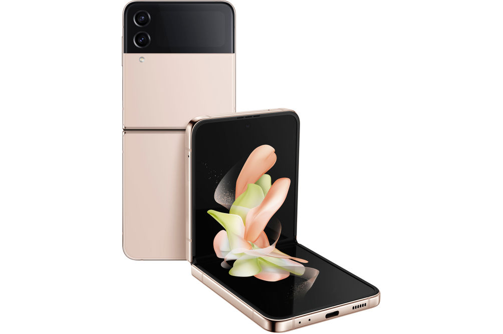 Samsung - Galaxy Z Flip4 256GB (Unlocked) - Pink Gold