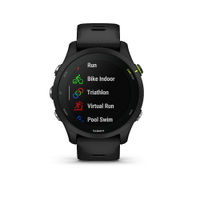 Garmin - Forerunner 255 Music GPS Smartwatch 46 mm Fiber-reinforced polymer - Black