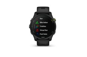 Garmin - Forerunner 255 Music GPS Smartwatch 46 mm Fiber-reinforced polymer - Black