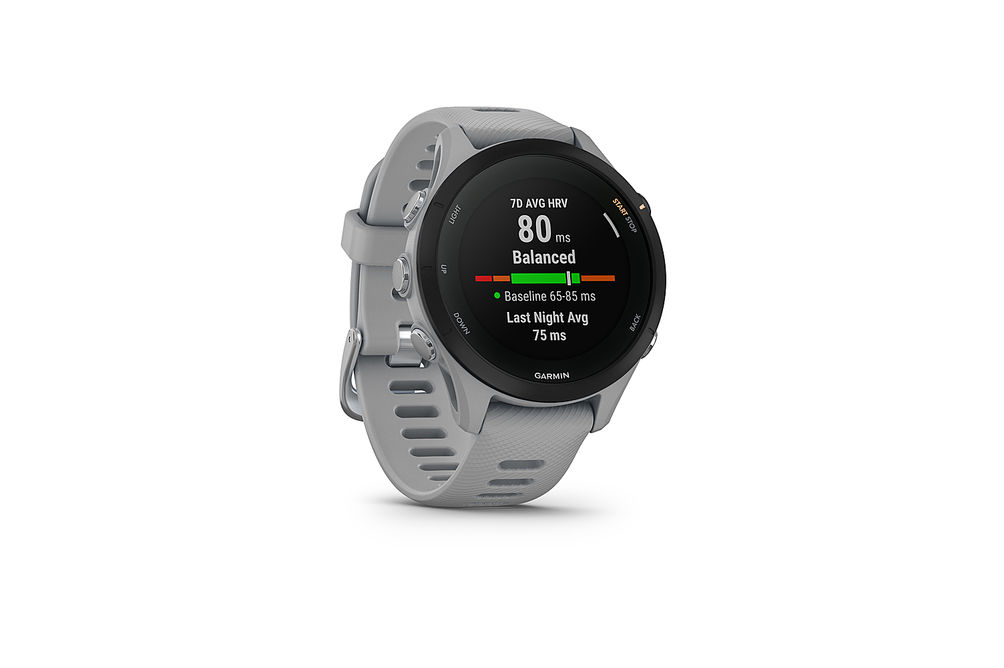 Garmin - Forerunner 255S GPS Smartwatch 41 mm Fiber-reinforced polymer - Powder Gray