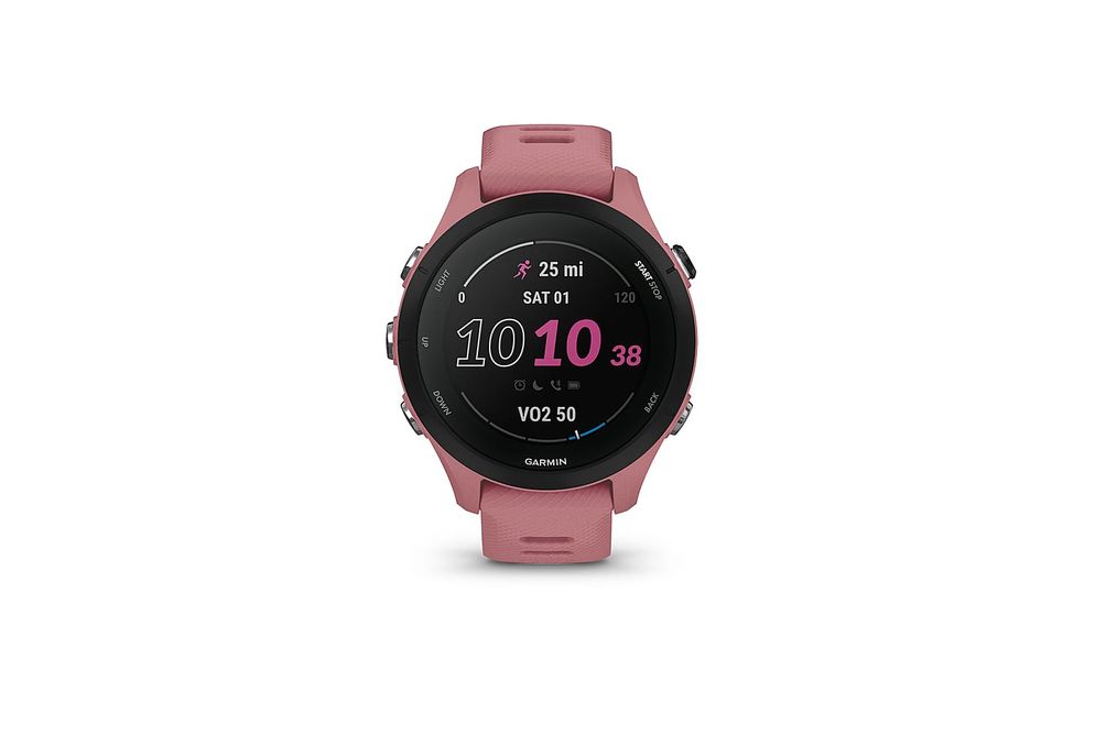 Garmin - Forerunner 255S GPS Smartwatch 41 mm Fiber-reinforced polymer - Light Pink