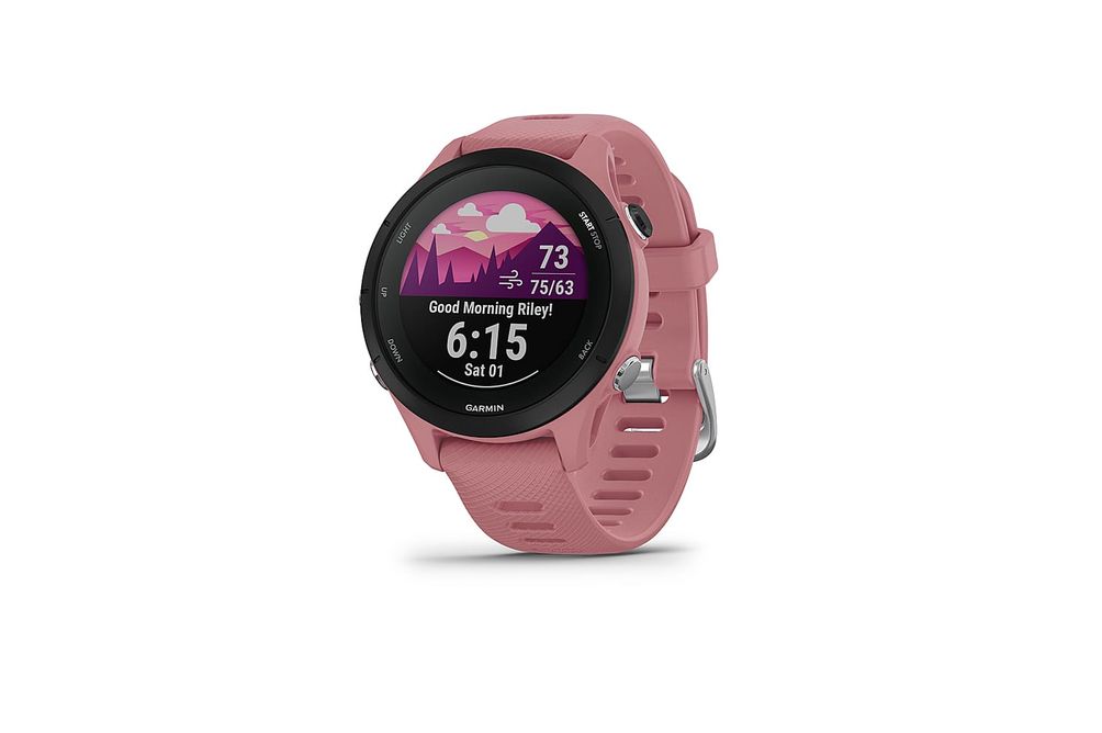 Garmin - Forerunner 255S GPS Smartwatch 41 mm Fiber-reinforced polymer - Light Pink