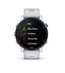 Garmin - Forerunner 255 Music GPS Smartwatch 46 mm Fiber-reinforced polymer - Whitestone