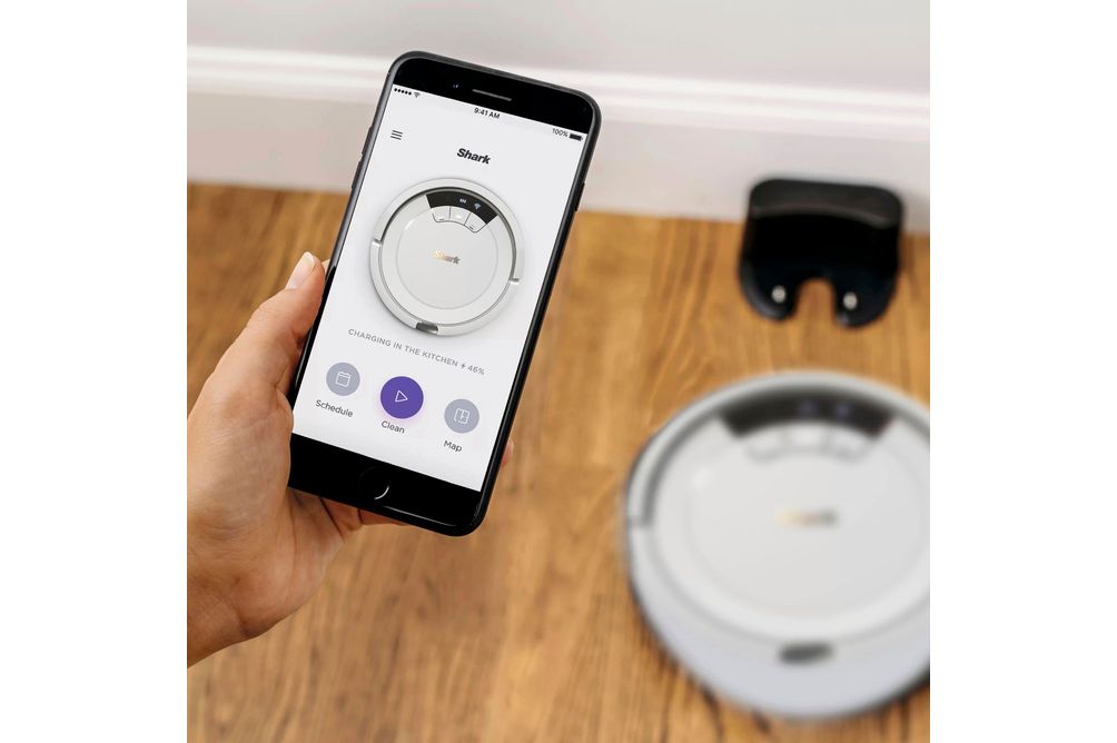 Shark - ION Robot Vacuum, Wi-Fi Connected - Light Gray