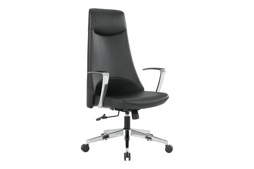 Office Star Products - High Back Antimicrobial Fabric Office Chair - Dillon Black