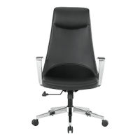 Office Star Products - High Back Antimicrobial Fabric Office Chair - Dillon Black