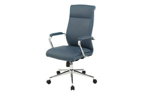 Office Star Products - High Back Antimicrobial Fabric Chair - Dillon Blue