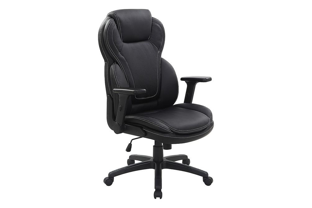 Office Star Products - Exec Bonded Lthr Office Chair - Black