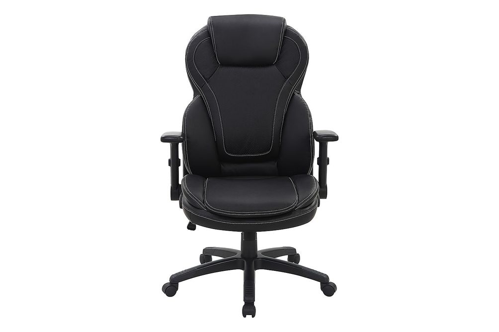 Office Star Products - Exec Bonded Lthr Office Chair - Black