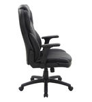 Office Star Products - Exec Bonded Lthr Office Chair - Black