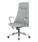 Office Star Products - High Back Antimicrobial Fabric Office Chair - Dillon Steel