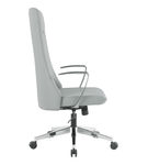 Office Star Products - High Back Antimicrobial Fabric Office Chair - Dillon Steel