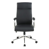 Office Star Products - High Back Antimicrobial Fabric Chair - Dillon Black