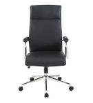 Office Star Products - High Back Antimicrobial Fabric Chair - Dillon Black