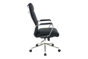 Office Star Products - High Back Antimicrobial Fabric Chair - Dillon Black