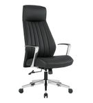 Office Star Products - High Back Antimicrobial Fabric Office Chair - Dillon Black