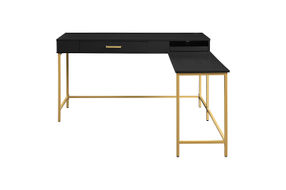 OSP Home Furnishings - Modern Life Desk in - Black