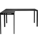 OSP Home Furnishings - Prado L Workstation in - Black