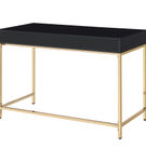 OSP Home Furnishings - Alios Black Desk - Black/Rose Gold