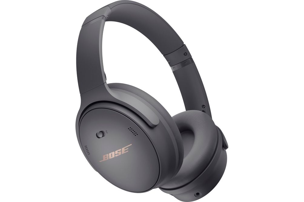 Bose - QuietComfort 45 Wireless Noise Cancelling Over-the-Ear Headphones - Eclipse Grey