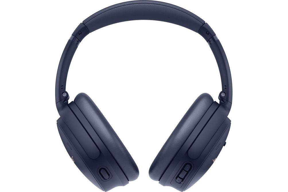 Bose - QuietComfort 45 Wireless Noise Cancelling Over-the-Ear Headphones - Midnight Blue