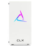 CLX - SET Gaming Desktop - AMD Ryzen 5 5600 - 16GB Memory - Radeon RX 6400 - 1TB M.2 NVMe SSD - Whi