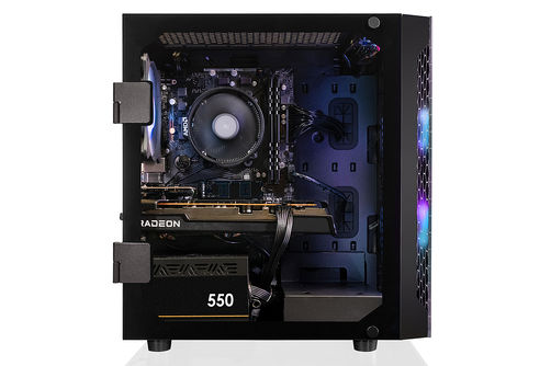 CLX - SET Gaming Desktop - AMD Ryzen 5 5600 - 16GB Memory - Radeon RX 6600 - 500GB M.2 NVMe SSD + 2