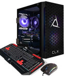 CLX - SET Gaming Desktop - AMD Ryzen 5 5600 - 16GB Memory - Radeon RX 6600 - 500GB M.2 NVMe SSD + 2