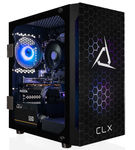 CLX - SET Gaming Desktop - AMD Ryzen 5 5500 - 8GB Memory - Radeon RX 6600 - 500GB M.2 NVMe SSD - Bl