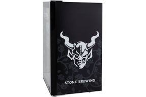 NewAir - Stone Brewing 126 Can Beverage Cooler with SplitShelf and Adjustable Shelves for Beer and