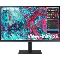 Samsung - 27" ViewFinity S8 4K UHD IPS Thunderbolt4 HDR10 with Speakers - Black