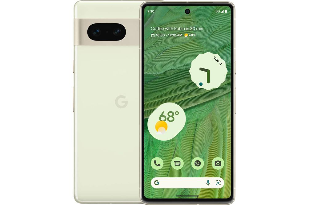 Google - Pixel 7 256GB (Unlocked) - Lemongrass