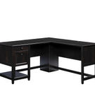 Sauder - Edge Water L-shaped Desk - Black