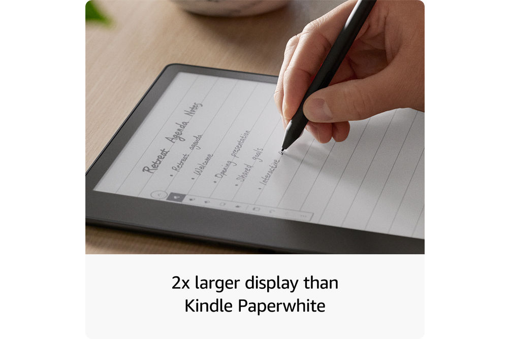 Amazon - Kindle Scribe Digital Notebook- Premium Pen - 2022 - Gray