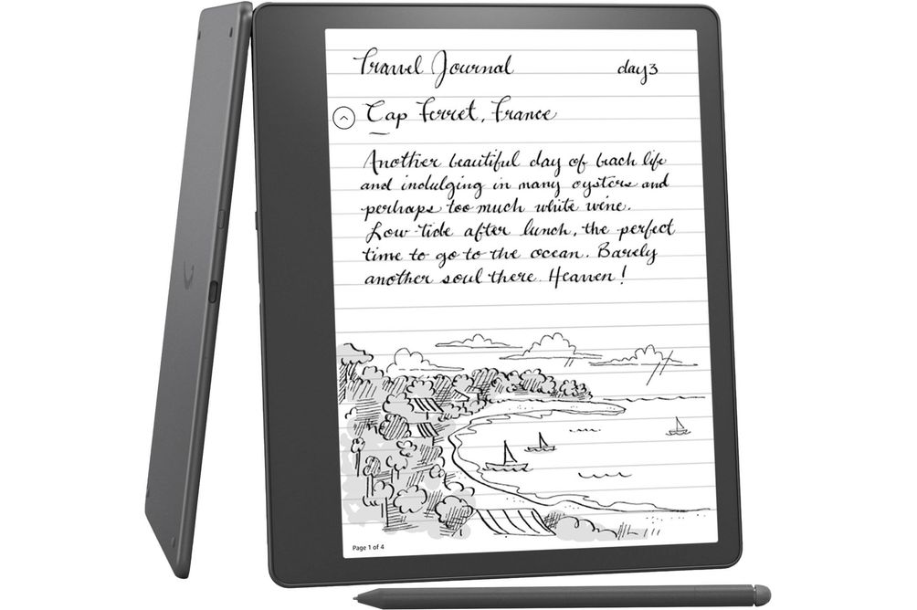 Amazon - Kindle Scribe Digital Notebook- Premium Pen - 2022 - Gray