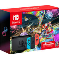 Nintendo Switch Neon Joy-Con + Mario Kart 8 Deluxe (GameDownload) + 3 Month Nintendo Switch Online