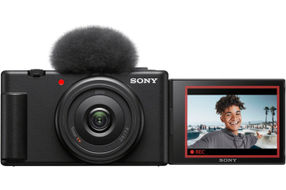 Sony - ZV-1F Vlog Camera for Content Creators and Vloggers - Black
