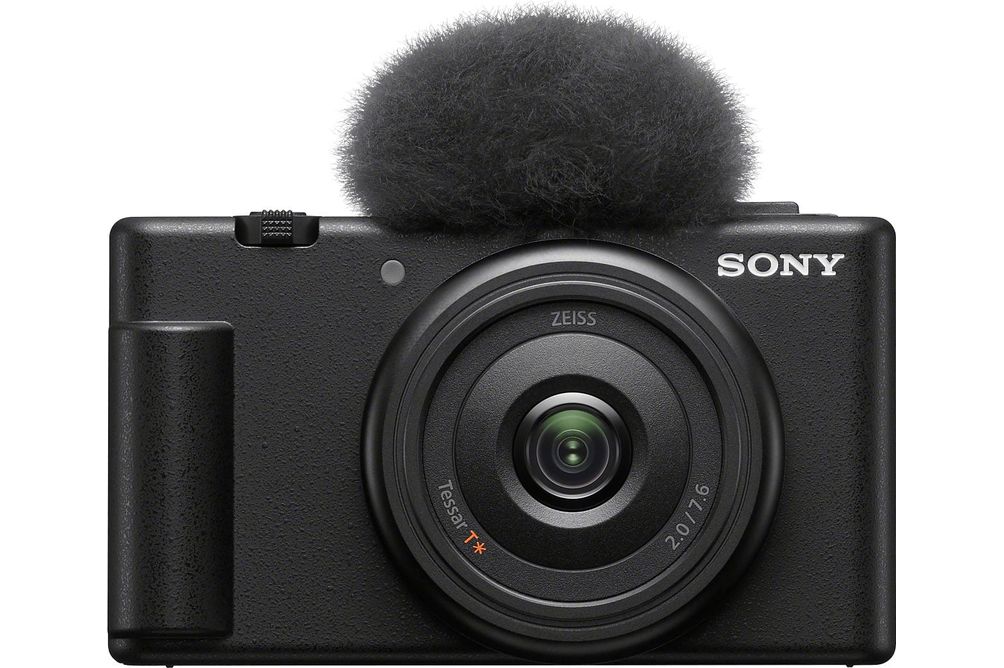 Sony - ZV-1F Vlog Camera for Content Creators and Vloggers - Black