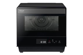 Panasonic - HomeCHEF .7 Cu. Ft. 7-in-1 Compact Oven with Steam and Convection - Black