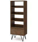 Simpli Home - Chase Tall Bookcase - Rustic Natural Aged Brown