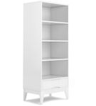 Simpli Home - Harper Bookcase with Storage - White