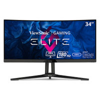 ViewSonic - ELITE XG340C-2K 34" LCD Curved Ultrawide QHD FreeSync Gaming Monitor - Black