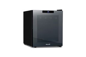 NewAir - 16-Bottle Wine Cooler with Mirrored Double-Layer Tempered Glass Door & Compressor Cooling,