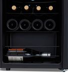 NewAir - 16-Bottle Wine Cooler with Mirrored Double-Layer Tempered Glass Door & Compressor Cooling,