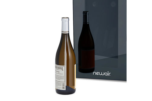 NewAir - 12-Bottle Wine Cooler with Mirrored Double-Layer Tempered Glass Door & Compressor Cooling,