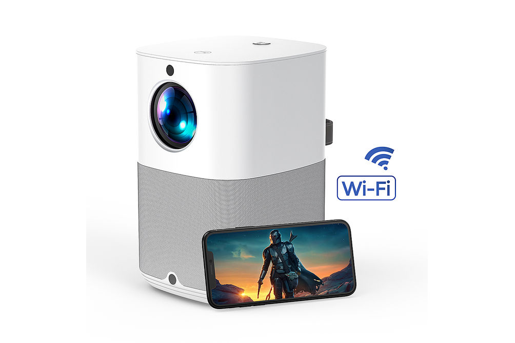 Vankyo - X3 Wireless Native 1080P FHD Bluetooth Vertical Projector - White