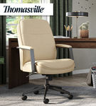 Thomasville - Upton Bonded Leather Office Chair - Cream