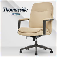 Thomasville - Upton Bonded Leather Office Chair - Cream